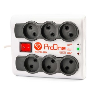 محافظ برق ۶ خانه پرووان مدل PPS610 کابل 1.5 متری
